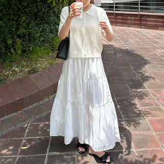 Short-sleeved knit shirt
