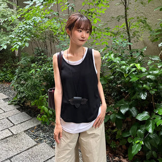 Layered Round Tank Top