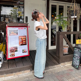 Puff-sleeve shirred shirt