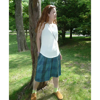Checked Bermuda Pants