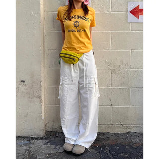 Strap cargo pants