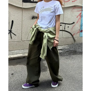 Loose-fit cotton pants