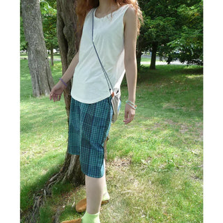 Checked Bermuda Pants
