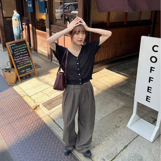 Belted trousers