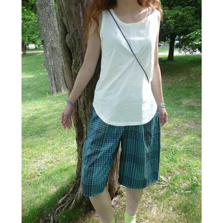 Checked Bermuda Pants