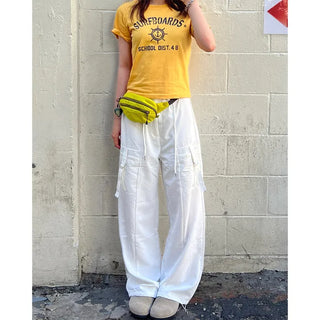 Strap cargo pants
