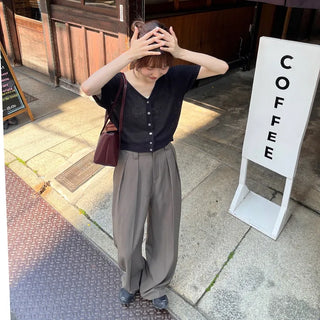Belted trousers