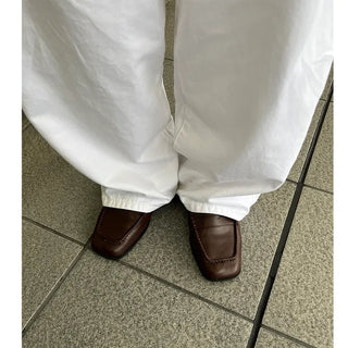 Pleated loafers