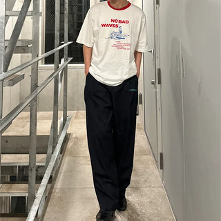 (Unisex) Graphic Ringer Neck T-Shirt