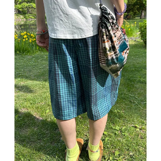 Checked Bermuda Pants