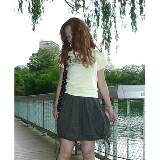 String check mini skirt