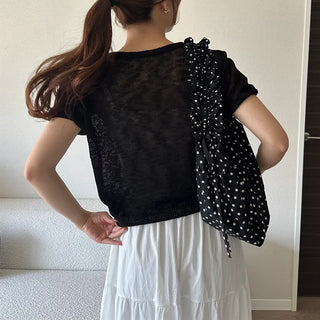 Short-sleeved cardigan