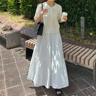 Short-sleeved knit shirt
