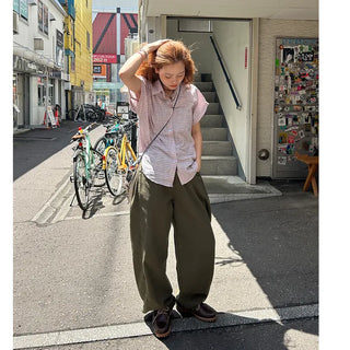 Loose-fit cotton pants