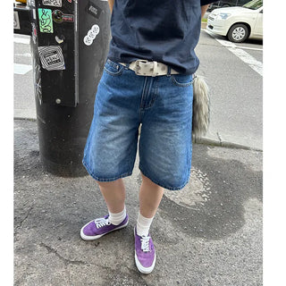 Denim Bermuda shorts