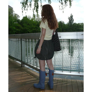 Colored long rain boots