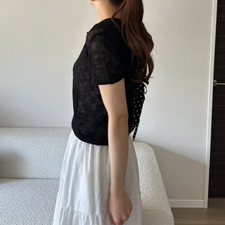 Short-sleeved cardigan