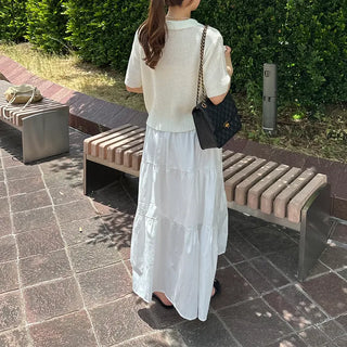 Short-sleeved knit shirt