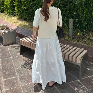 Short-sleeved knit shirt