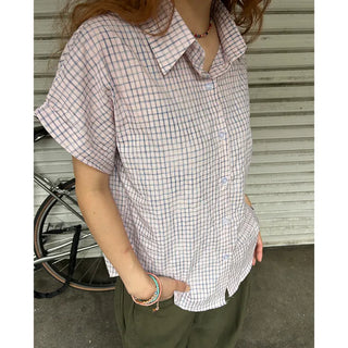 Graph check half-sleeve shirt