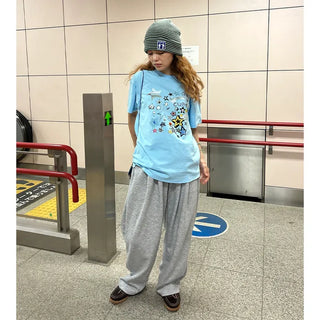 Wide sweatpants