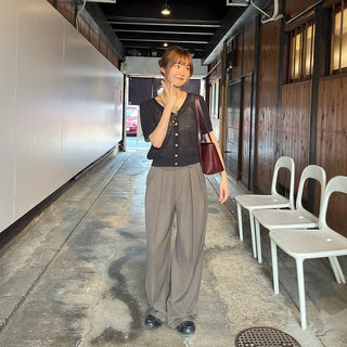 Belted trousers