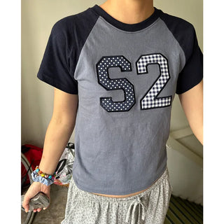 Color Block Number T-Shirt
