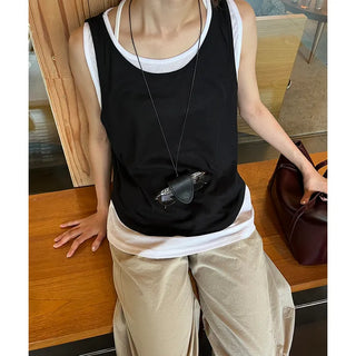 Layered Round Tank Top