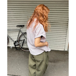Graph check half-sleeve shirt