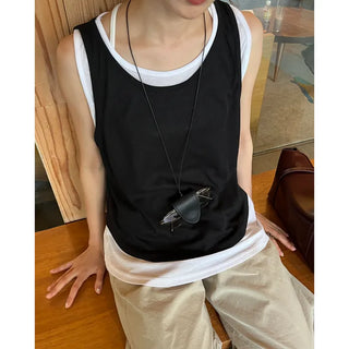 Layered Round Tank Top