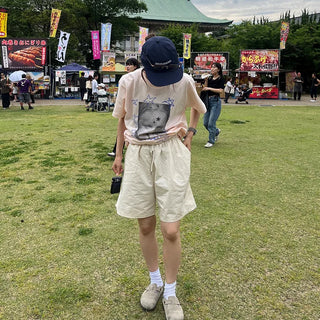 Cotton string shorts