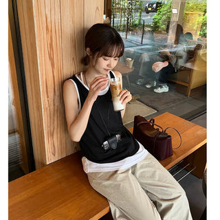 Layered Round Tank Top