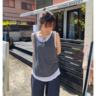 Layered Round Tank Top
