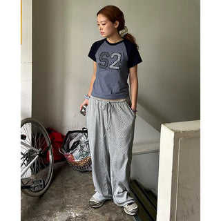 Color Block Number T-Shirt