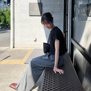 Striped slacks