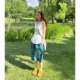 Checked Bermuda Pants