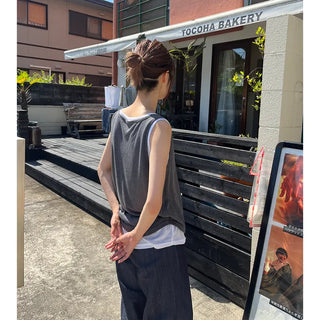 Layered Round Tank Top
