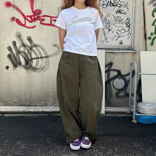 Loose-fit cotton pants