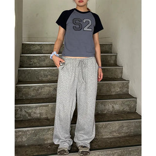 Color Block Number T-Shirt