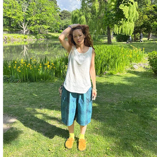 Checked Bermuda Pants