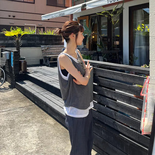 Layered Round Tank Top