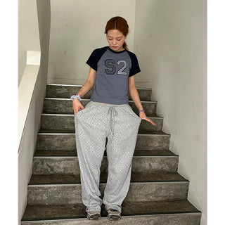 Color Block Number T-Shirt