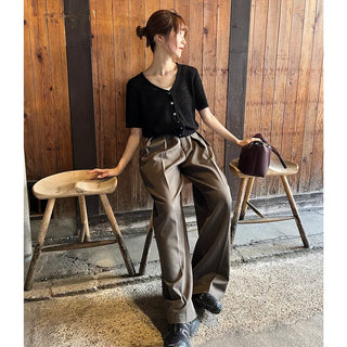 Belted trousers