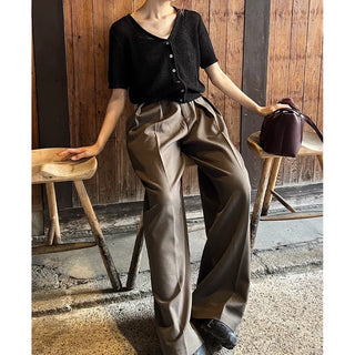 Belted trousers
