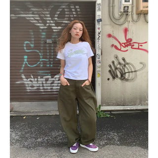 Loose-fit cotton pants