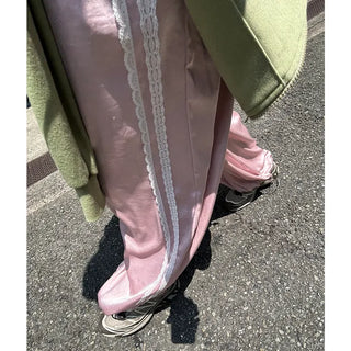 Satin Track Pants