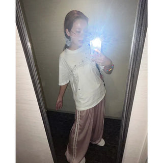 Satin Track Pants