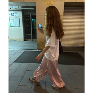 Satin Track Pants