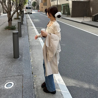 Dot Puff Slim Long T-Shirt