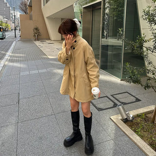 Wide trench coat